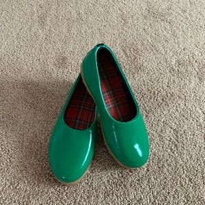 Green Patent Leather Mules